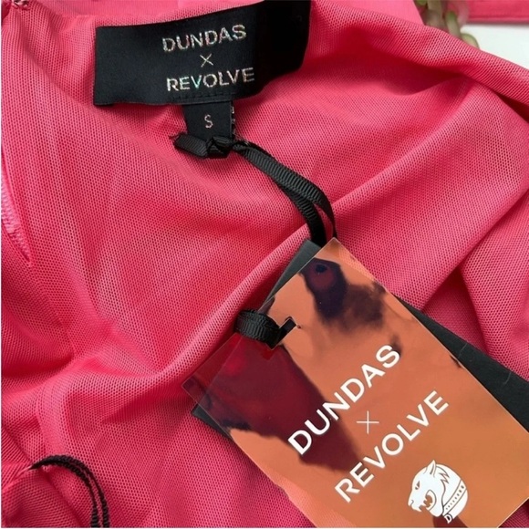 Dundas x Revolve Nyx Mini Chain Dress Pink Size Small NWT - Picture 7 of 8